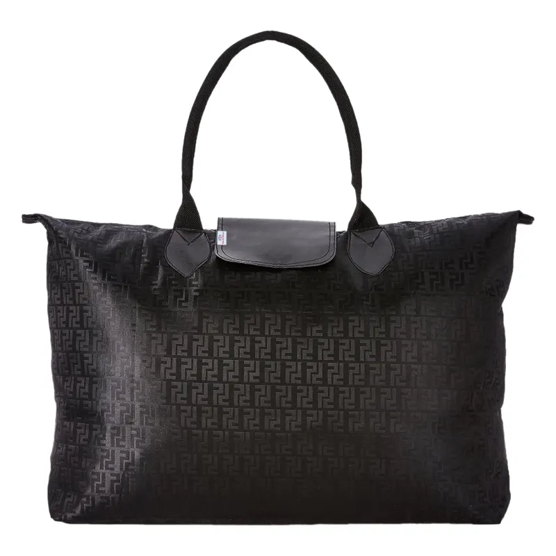 Heart Home Multiuses Designer Rexine Shopping Bags/Grocery Bag for Carry Grocery, Fruits, Vegetable with Handles (Black) 52HH3988 Rs. 370