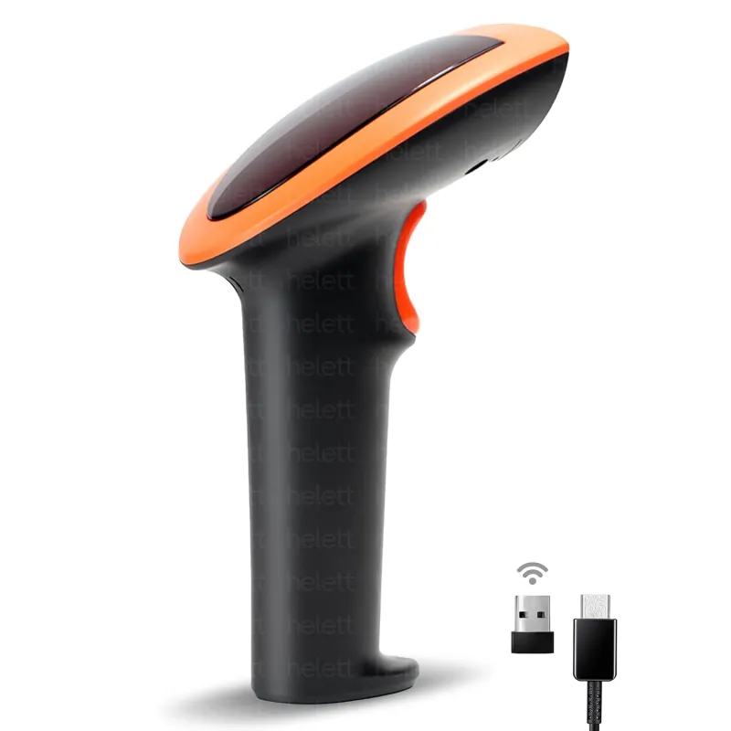 Helett® HT20pro Wireless 2D&1D (Bluetooth + USB+2.4 GHz) Barcode Scanner (QR Code) Wired (Ctype) inbuilt Battery Induction Scanning with Built-in Rs. 2695