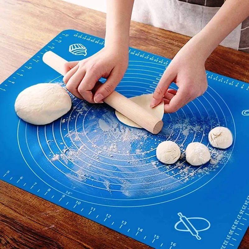 HOME SKILL® Silicon Roti Mat Baking Mat Chapati Atta Kneading Mat Non-Stick Fondant Rolling Mat Stretchable for Kitchen Roti Chapati Cake Blue Rs. 189