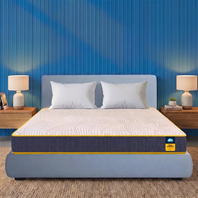 [ICICI/AXIS Card Offer] Centuary Mattresses Sleepables | 7 Years Warranty | 6-Inch Double Size Dual Comfort Hard and Soft Reversible Roll Pack High Resilience (HR) Foam Rs. 5950