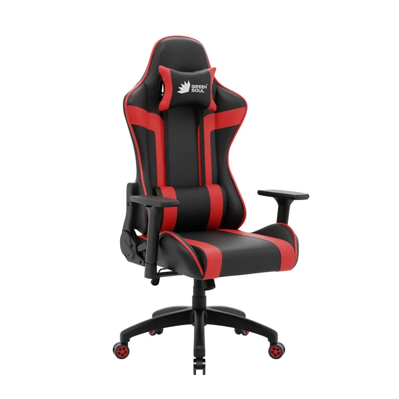[ICICI/AXIS Card Offer] Green Soul Raptor 2.0 Racing Edition Ergonomic Gaming Chair with Premium PU Leather, Adjustable Neck & Lumbar Pillow, 3D Adjustable Armrests & Heavy Rs. 9342