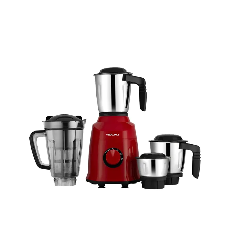 [ICICI / AXIS CC] Bajaj Military Series Rex 750W 4 Jar Mixer Grinder | DuraCut Blades | 2-In-1 Function Blade In Dry Jar | 2 Yrs Warranty 【Red/Black】 Rs. 2880