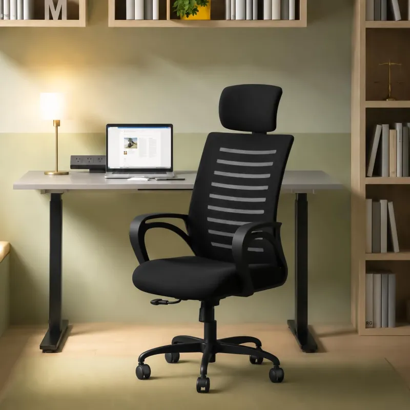 [ICICI / AXIS CC] CELLBELL Desire C104 Mesh High Back Ergonomic Office Chair – Adjustable Seat Height, Sturdy Metal Base, Revolving Study & Computer Chair for Work Rs. 3329