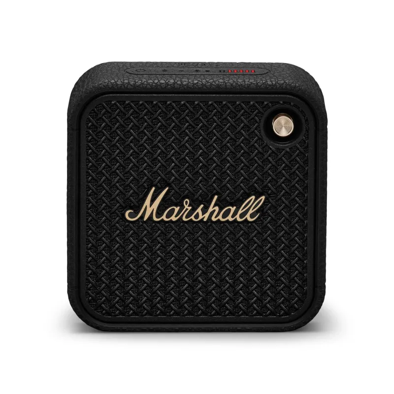 [ICICI / AXIS CC EMI] Marshall Willen II Portable Bluetooth Speaker with 17+ Hours of Portable Playtime, Dust & Waterproof (IP67) – Black & Brass. Rs. 8100