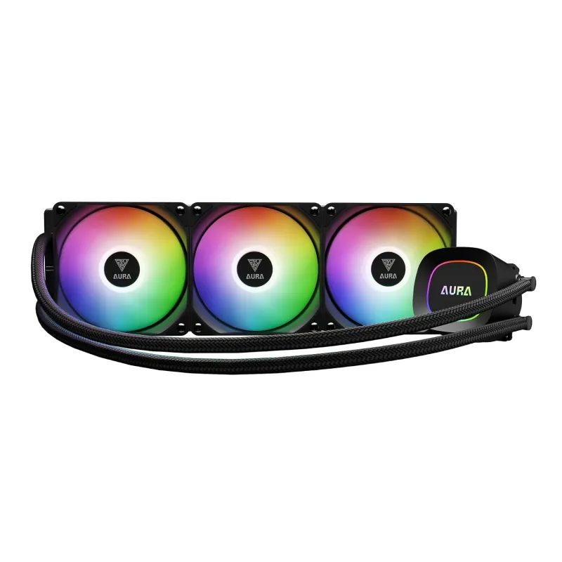 [ICICI CC] GAMDIAS Aura GL360 Lite | 360mm CPU Liquid Cooler | Hydraulic PWM Fans, ARGB AIO Water Cooling Sytem, Hidden Cable Management | Supports Intel LGA Rs. 5238