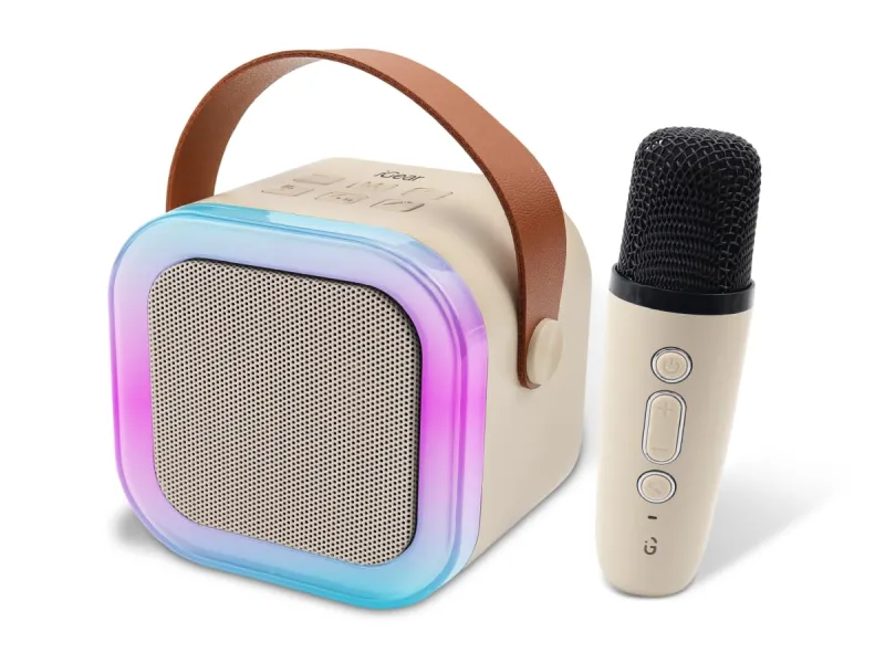 iGear Melody Rechargeable Bluetooth Portable Karaoke Machine for Kids Adults, RGB LED Lights, 1500mAh Battery, Musical Toys for Boys, Girls and Adults Rs. 521