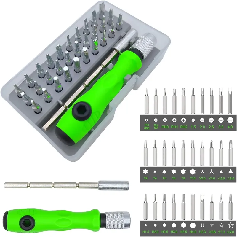 ikis – 32 in 1 Mini Screwdriver Bits Set with Magnetic Flexible Extension Rod Rs. 110