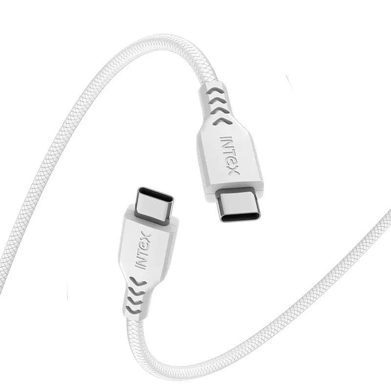 Intex Speed Pro 65W Fast Charging Type C to C, 480Mbps, Trangle Free, Data Sync Cable Compatible For Laptop, BT Speaker, Mobile, Tablet, TWS & Other Rs. 110