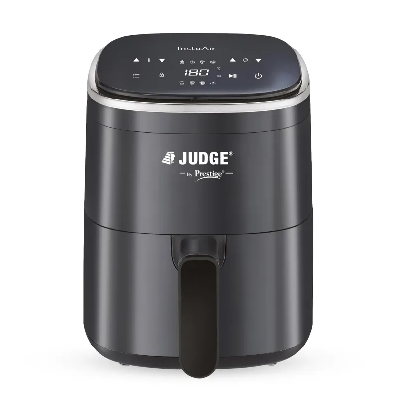 Judge by Prestige InstaAir Digital 4L Air Fryer | 80% less Oil Consumption | Air Fry, Grill, Roast, Bake | Digital Display | 8 Preset Menu | 1250 Rs. 3049