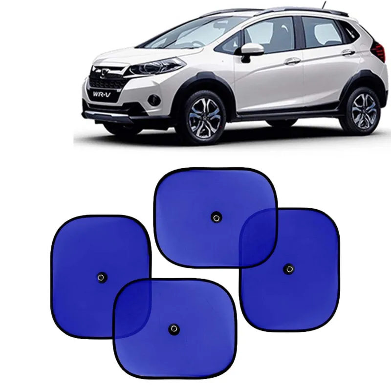 KINGSWAY Car Window Curtain Sticky Sun Shades Compatible with Honda WRV, (Year 2017-2019), Universal Fit Sunshades for Side Window, Rear Window, Blue Rs. 58