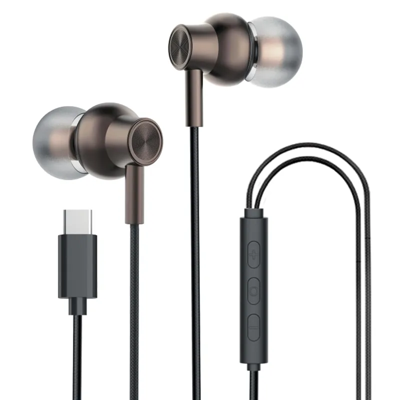 Kratos Tune V6 C Type Earphones Wired, Deep Bass Drivers Earphone, Inline Control Type c Headphones with Mic, Comfort Fit Type c Earphone with Volume Rs. 199