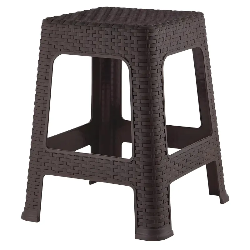 Kuber Industries Brown Plastic Non-Slip Lightweight Sitting Stool for Indoor or Outdoor, Office & Home, Garden L X H is 4.5 X 7 inches Rs. 458