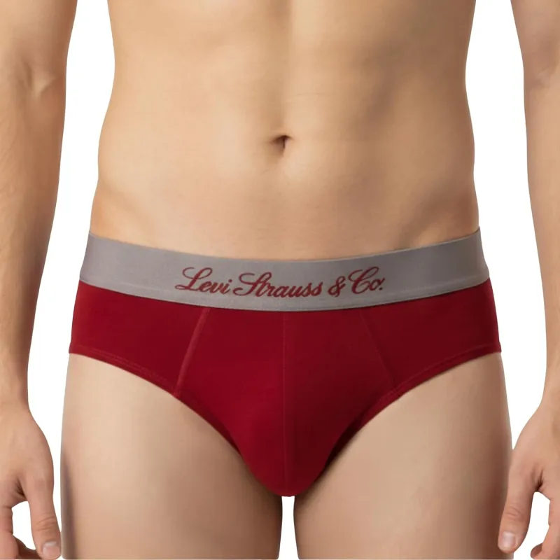 Levi’s Cotton Elite Brief | Premium Men’s Brief Underwear | 4-Way Stretch | Outer Elastic Waistband | Double-Layered Pouch | Style 073 | Pack of 1 Rs. 209