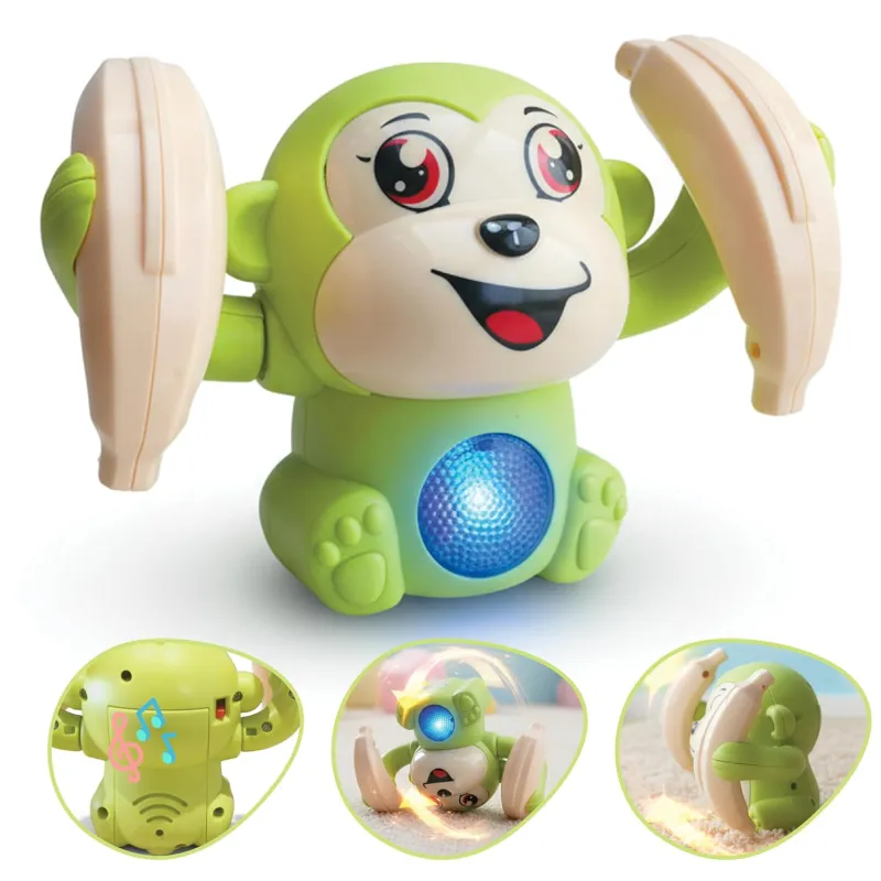 Lifelong Cuppy Dancing Monkey Toy for Babies & Kids with 360° Tumbling, Rolling & Glowing Lights & Music | Non-Toxic, 3 AAA Battery Operated Rs. 170