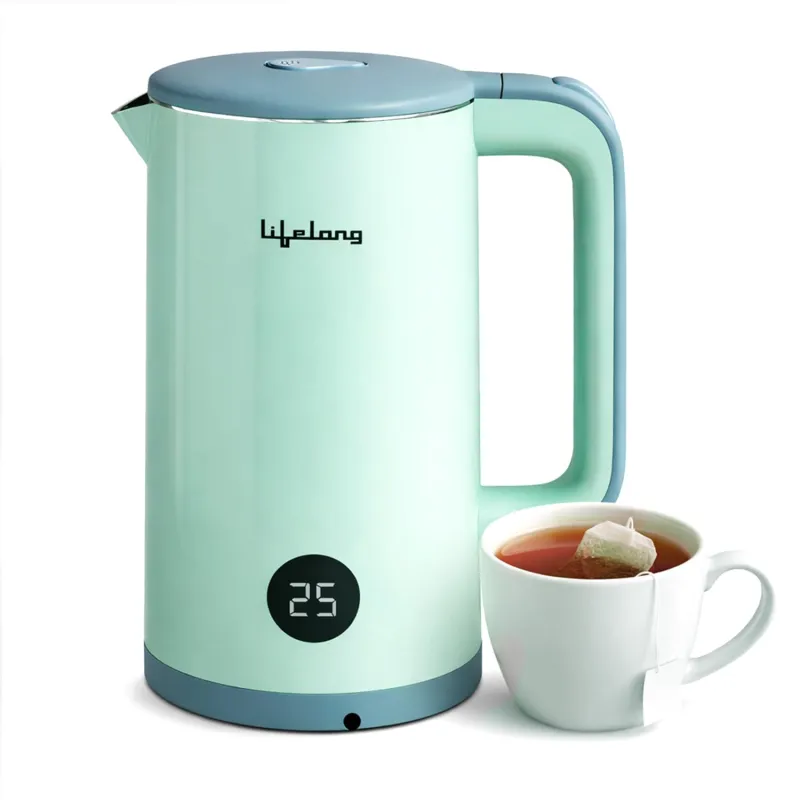 Lifelong Electric Kettle 1.6 L | 1350W Kettle with Double Wall & Cool Touch Body | Digital Display & Fast Water Boiling with Auto Shut Off | Rs. 781