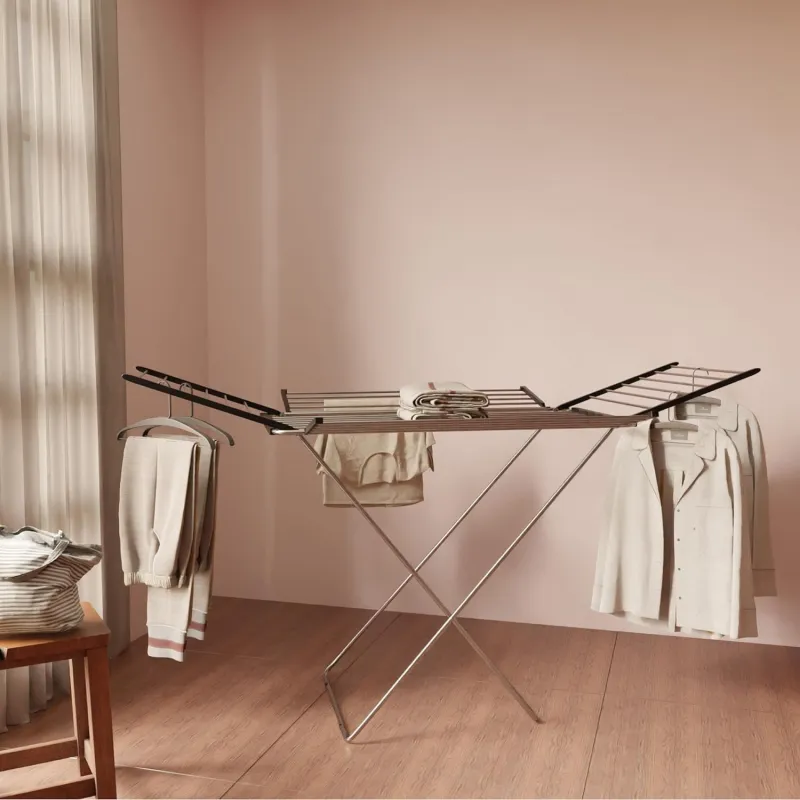 Lifelong Foldable Stainless Steel Clothes Drying Stand | X-Frame Laundry Rack with Expandable Wings |Rust-Resistant, Space-Saving Cloth Dryer for Rs. 902