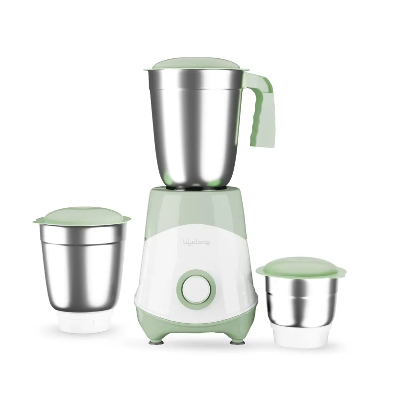 Lifelong Mixer Grinder for Kitchen | 3 Jar 500Watt Mixie with Chutney Jar, Liquidizing Jar & Wet Grinder | Blender for Juices, Smoothies & Purees Rs. 1299