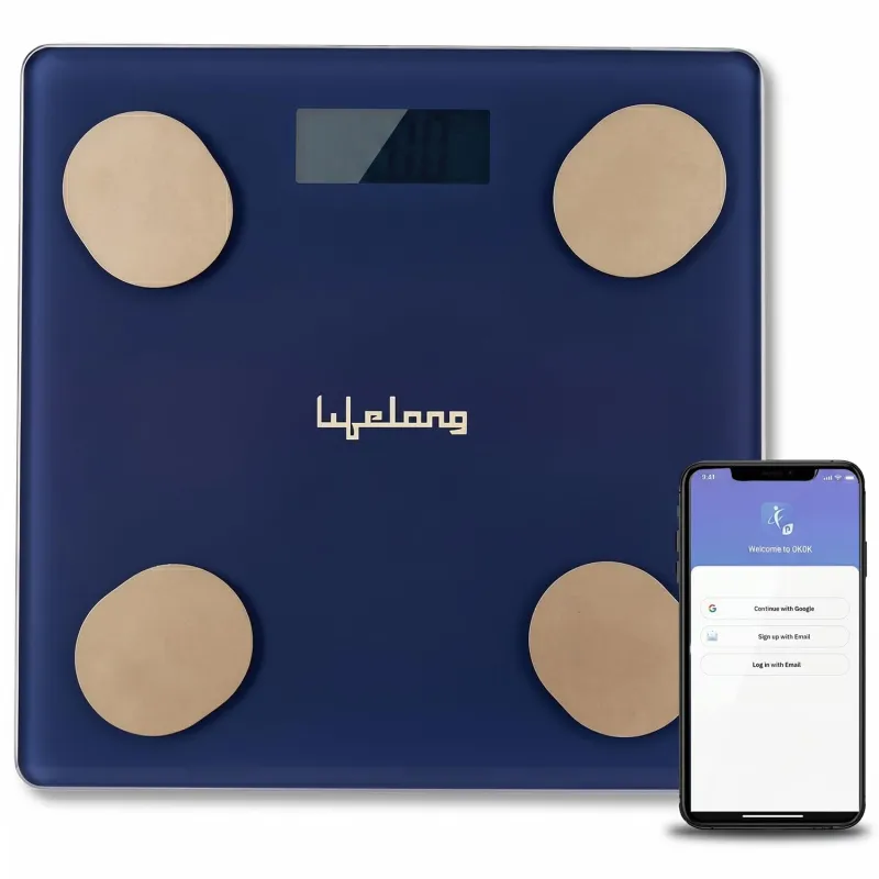 Lifelong Smart Weighing Scale with BMI & 18 Measurement Functions with Lifelong Smart Home App-Bluetooth Sensor Technology | Electronic Weight Rs. 799