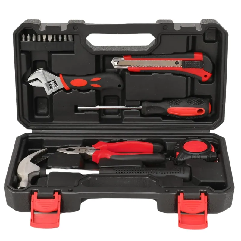 Link Prabal 16-Piece DIY Hand Tool Kit for Home & DIY Use – Includes Plier, Adjustable Wrench, Claw Hammer, Screw driver bit holder, Metric Tape, Rs. 585