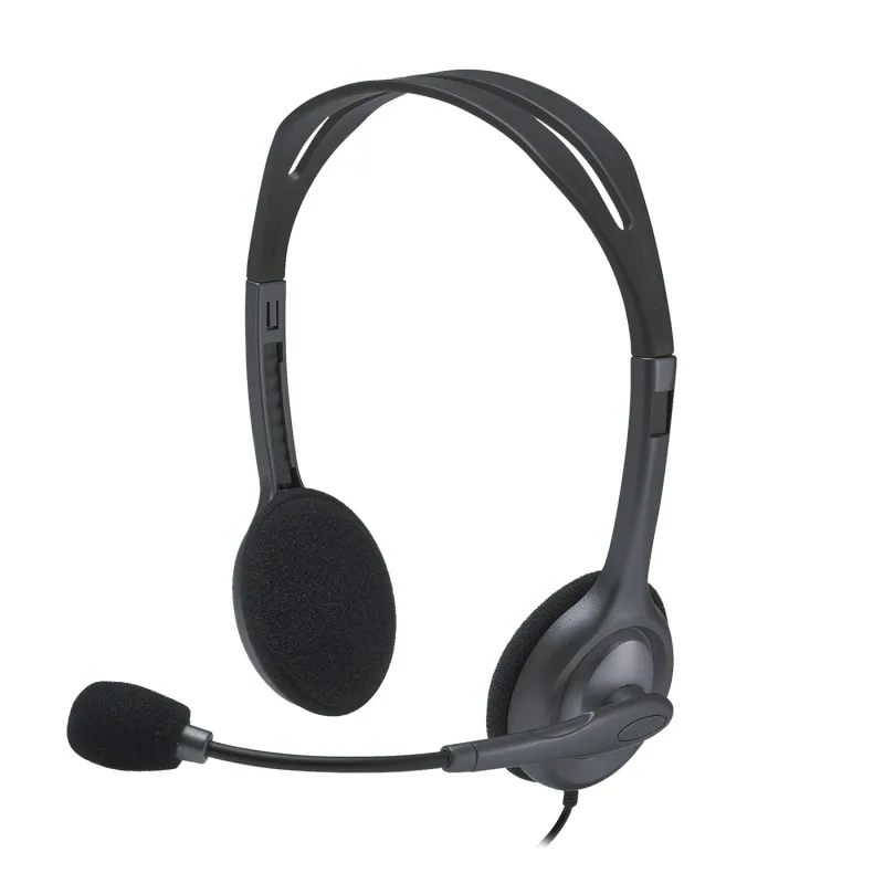 Logitech H111 Wired On Ear Headphones With Mic Black Rs. 780