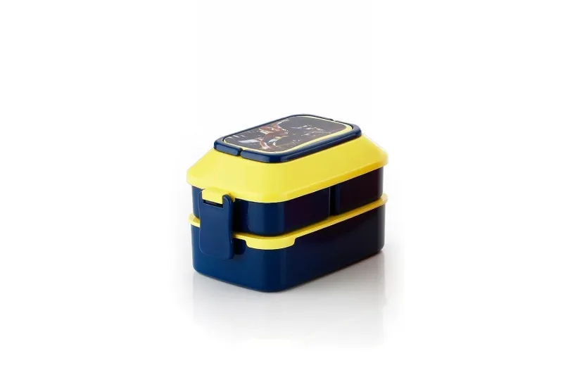 Lunch Box for School – 4 Compartment Plastic Tiffin Box, Air Tigh Easy to Clean Lunch Box for Kids, Fresh Box for Sandwiches, Pasta, Noodle, Salad, Rs. 143