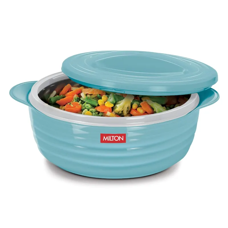 MILTON Aspire 1500 Serving Casserole, Double Walled Inner Stainless Steel, PU Insulated Kitchen Hot Pot, Keeps Food hot & Fresh for Roti, Biryani, Rs. 199