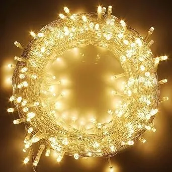 MPROW 11 Meter 40 LED Decorative Golden Still Led String Light | 36 Feet Single Colour Diwali Still Led Ladi String Light for Home Decor, Christmas, Rs. 49
