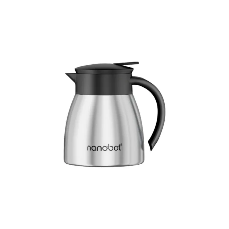 NANOBOT KETTL 350mL Vacuum Insulated Plain Stainless Steel Teapot | Hot & Cold Flask | Press & Pour Lid | Leak-Proof, BPA-Free | Tea, Coffee, Office, Rs. 629