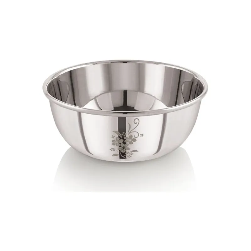 Neelam Stainless Steel 5, 22 Gauge Lazer Etching 150 ml Vati, Dinner Bowl Katori Serving Vati, Durable Quality, Elegant, Perfect for Serving Snacks, Rs. 33