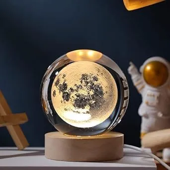 Nibbler 3D Galaxy Crystal Ball Night Lamp,Creative Engraved Crystal Ball Night Light, USB Table LED Ball for Home Office Decoration Birthday Gift Rs. 169