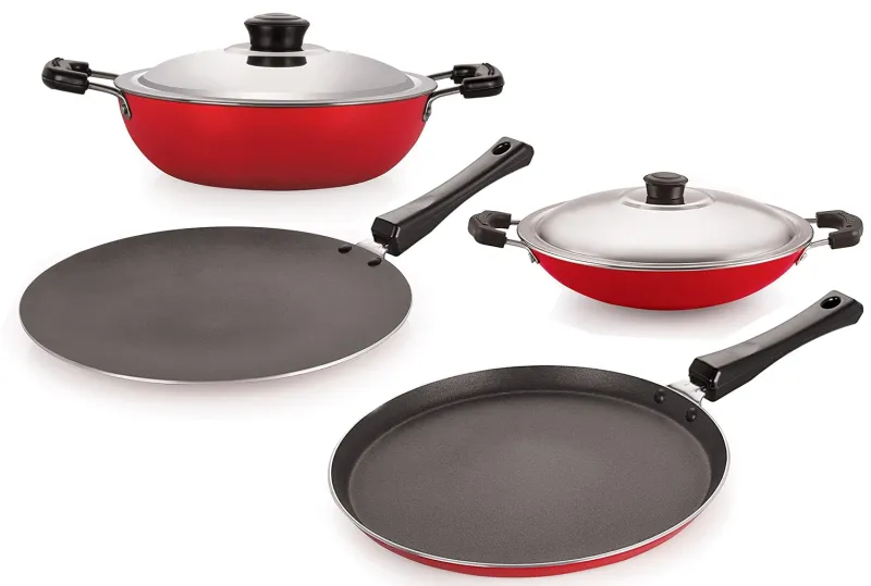 Nirlon Scratch Resistance Aluminium BPA Free Non-Stick Kitchenware Utencil Combo Set, 4 Piece Rs. 1610