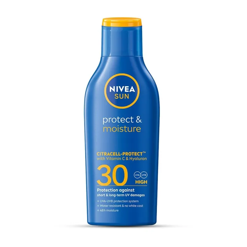 NIVEA Men & Women Sun Protect And Moisture 125Ml Spf 30 Advanced Sunscreen For Instant Protection For Normal Skin| Pa++ UVA – UVB Protection System| Rs. 296