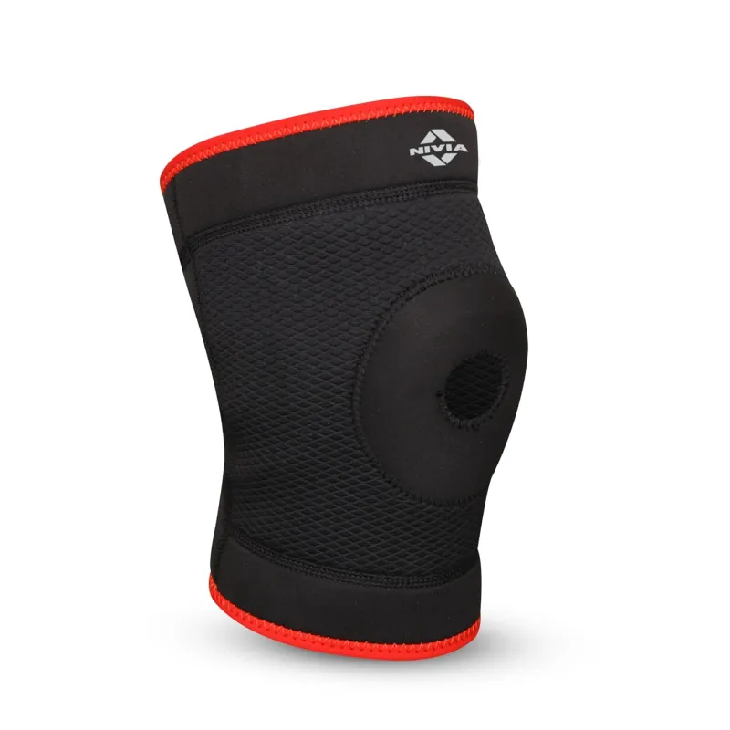 Nivia Knee Support with Patella Hole for Men & Women, Slip-In Design, Knee Sleeve for men, Comfortable Compression Sleeve, Ideal for Sports, Gym, Rs. 184