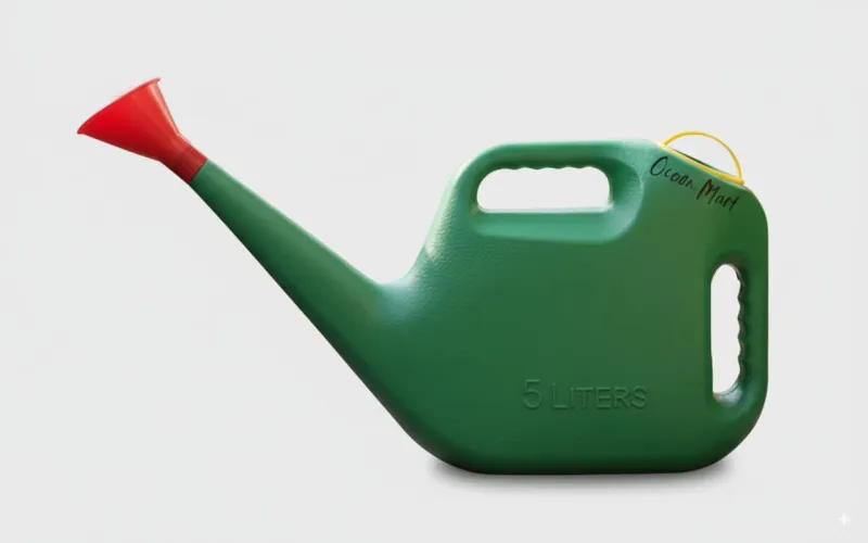 Ocean Mart Watering Can – Green (5L) | Garden Water Can with Built-in Sprayer Rs. 132