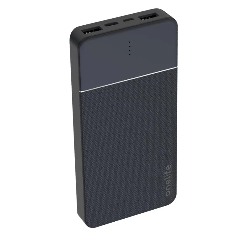 OneLife 10000mAh Power Bank | 12W Fast Charging | Dual USB Output | Slim & Portable | ABS Body | BIS Certified | Compatible with iPhone, Android, Rs. 599