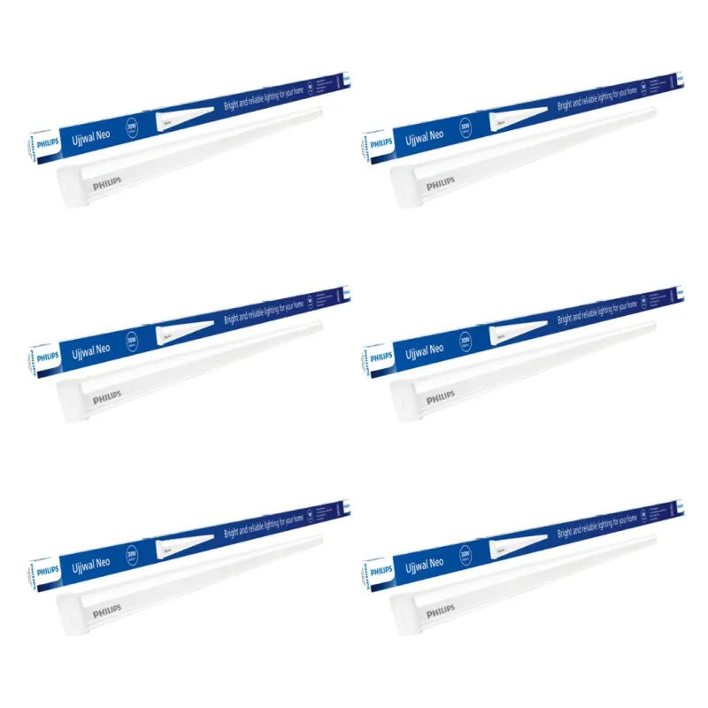 Philips 30 W LED Tubelight | Ujjawal Neo LED Tubelight for Home & Hall, Colour : Cool Day Light, Pack Of 6 Rs. 1629