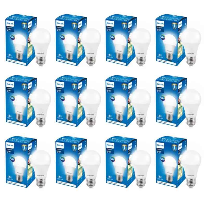 Philips Base E27 9-Watt LED Bulb (Pack of 12, Cool Day Light) (Cool Day Light) Rs. 612