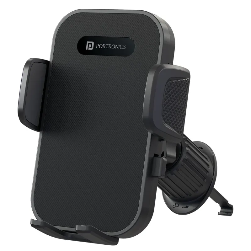 Portronics Clamp Y Adjustable Air Vent Smartphones Mobile Holder for Car with 360° Rotational, One Click Release Button, Compatible with 4.8 to 6.8 Rs. 269