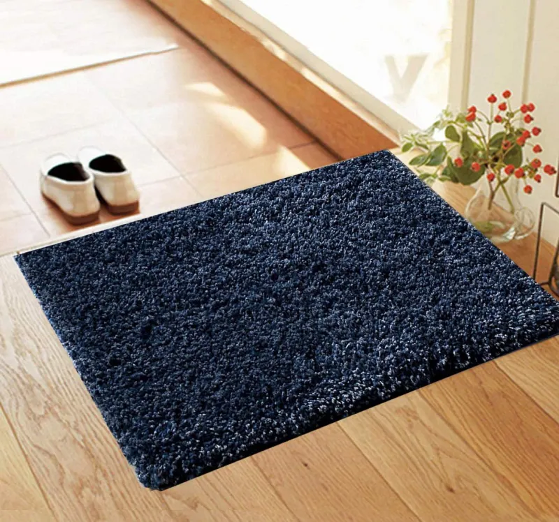 Present Carpet for Room, Shaggy Rugs Fluffy Carpets, Indoor Modern Plush Area Rugs for Living Room Bedroom Kids Room, ETC Blue. 40×60 cm (16×24 Inch) Rs. 149