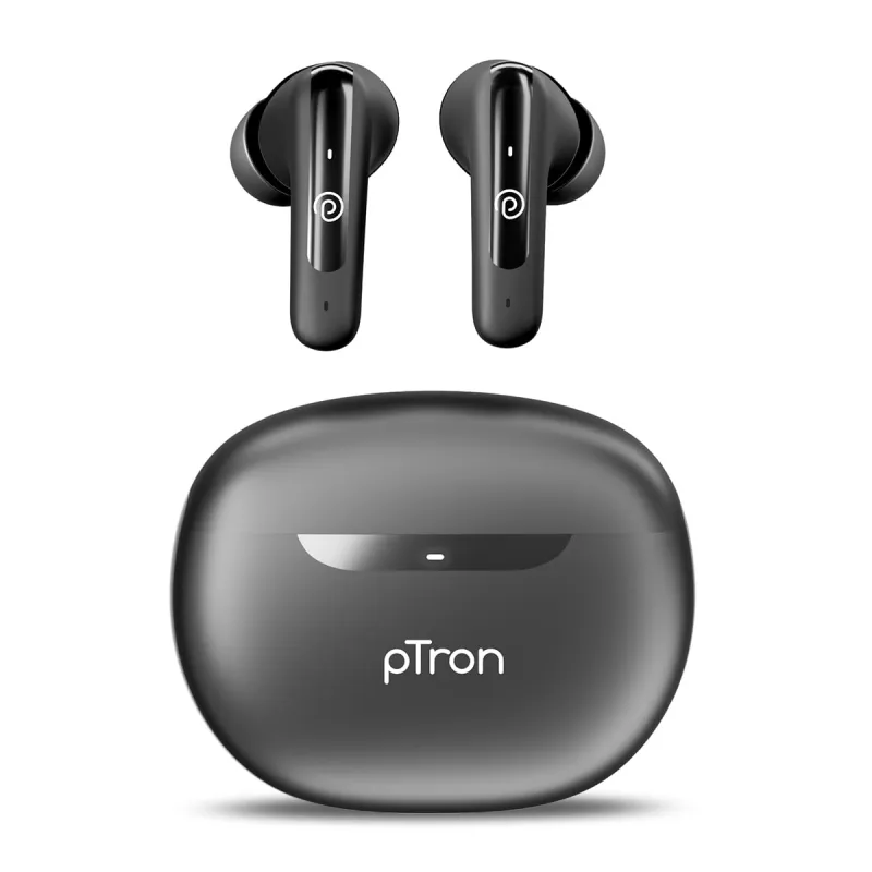 pTron Bassbuds Astra in-Ear TWS Earbuds w/Stereo Sound, 50Hrs Playtime, Stereo Calls, Custom EQ, Mobile App, BTv5.3 Headphones, Touch Control, Voice Rs. 599