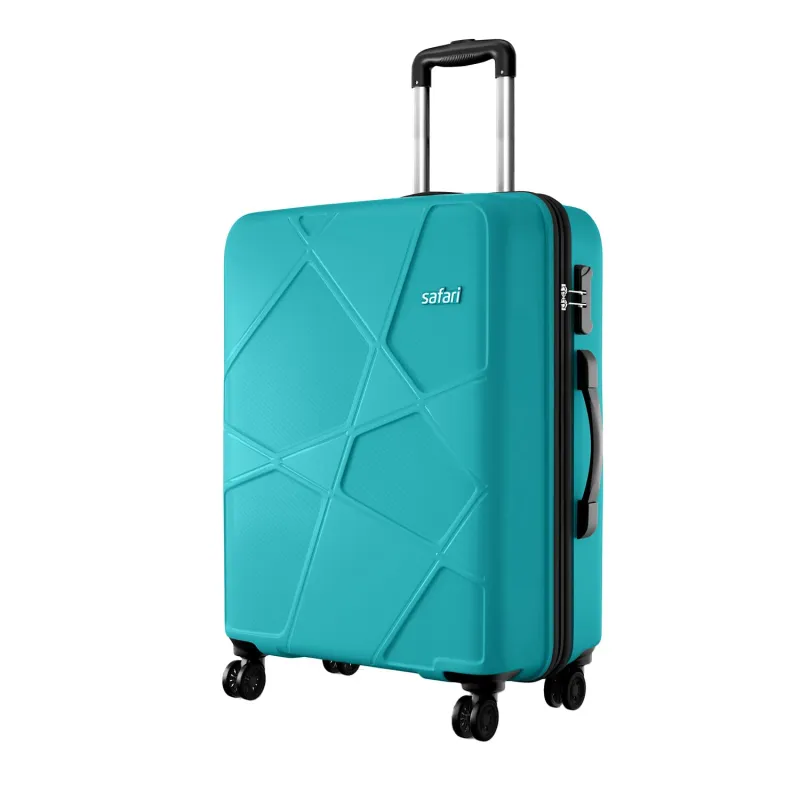 Safari Pentagon Pro 8 Wheels Spinner Checkin Trolley Bag, Hard Case Polypropylene 360º Wheeling Luggage for Men & Women, Suitcase Bag for Travel, Rs. 1599