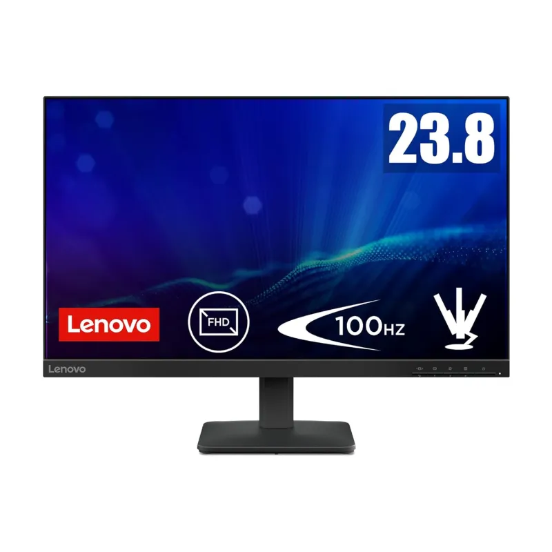 [SBI CC] Lenovo L24-4e | 24″ (60.96cm) FHD IPS 100Hz Ultraslim Monitor | 4ms, 99% sRGB, 1x HDMI 1.4, 1x VGA| Tilt | Black | 68C2KAC1IN Rs. 6792