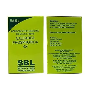 SBL Calcarea Phosphorica 6x 25gm Tablet (Pack of 2) Rs. 155
