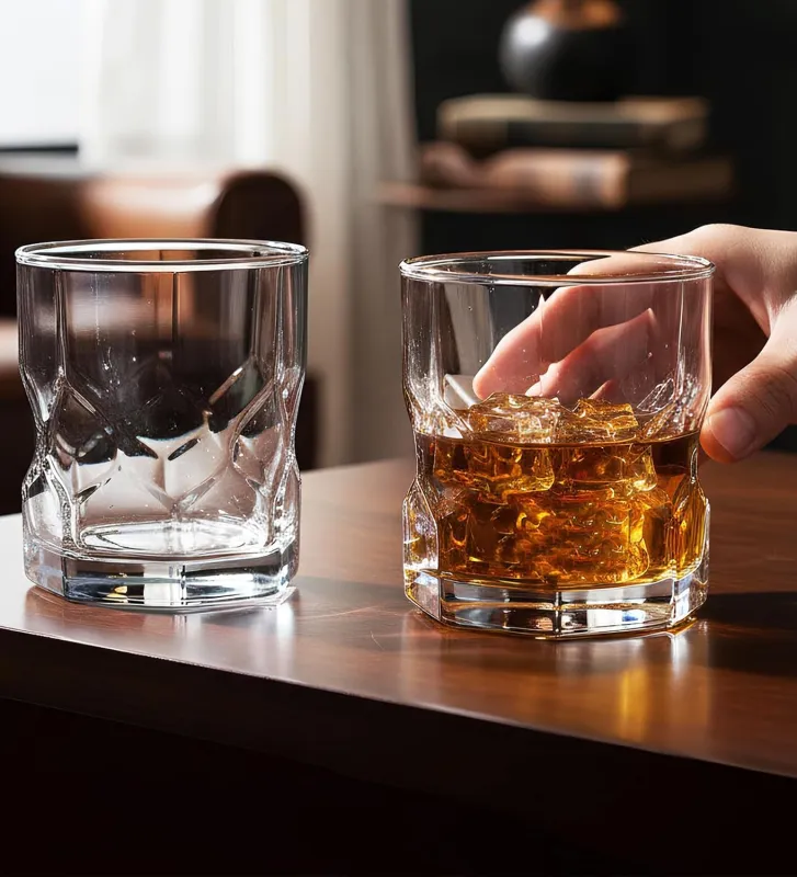 [Set of 6 pcs] Yera Prima Oak Whisky/Scotch/Water Glasses- 285 ml Each -Set of 6 pcs Tumblers Lead-Free Whiskey Glasses for Scotch Bourbon Cognac Brandy Cocktail Rs. 362