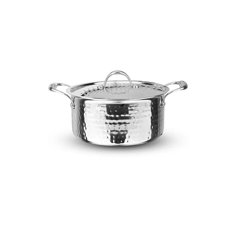 Signoraware Artista Tri Ply Stainless Steel Hammered Stewpot 18cm | Induction & Gas Stove Compatible | Durable | Ideal for Cooking Curries, Stews & Rs. 1628