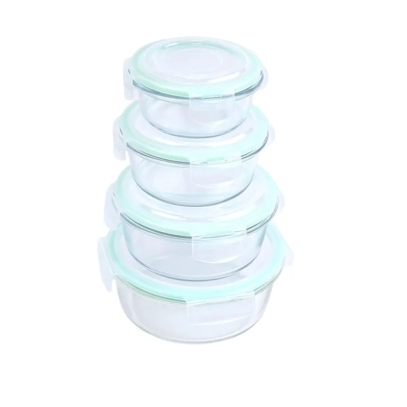 Signoraware Lock N Store Borosilicate Glass Round Container | Airtight & Leakproof | Stain Resistant | Microwave Safe | Ideal for kitchen and lunch Rs. 772