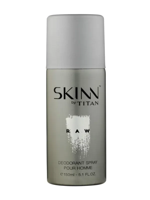 Skinn By Titan Raw Long-lasting Deodorant Spray For Men – 150 mL | Perfume for Men | Eau De Parfum for Men | Men’s cologne | For Daily Use | Premium Rs. 368