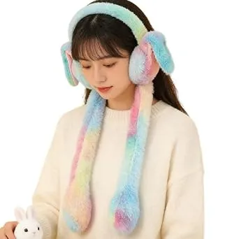 Soft Fleece Ear Warmers with Interactive Moving Ears Rs. 139