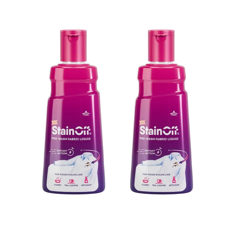 StainOff Fabric Stain Remover Liquid – 50ml, Pack of 2 | Powerful Spot Cleaner for Clothes, Upholstery & Linen | Safe on All Fabrics | Quick Action Rs. 156
