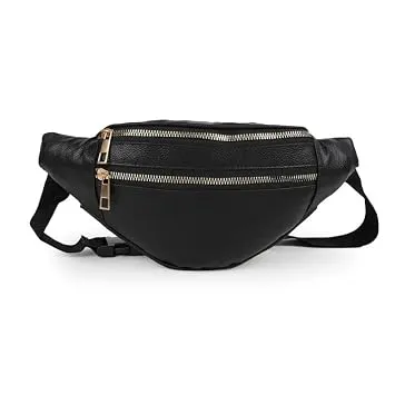 Stylish & Fashionable PU Leather Traveling Pouch | Waist Bag for Men & Women – Waist_bag01 (Color Black) Rs. 236